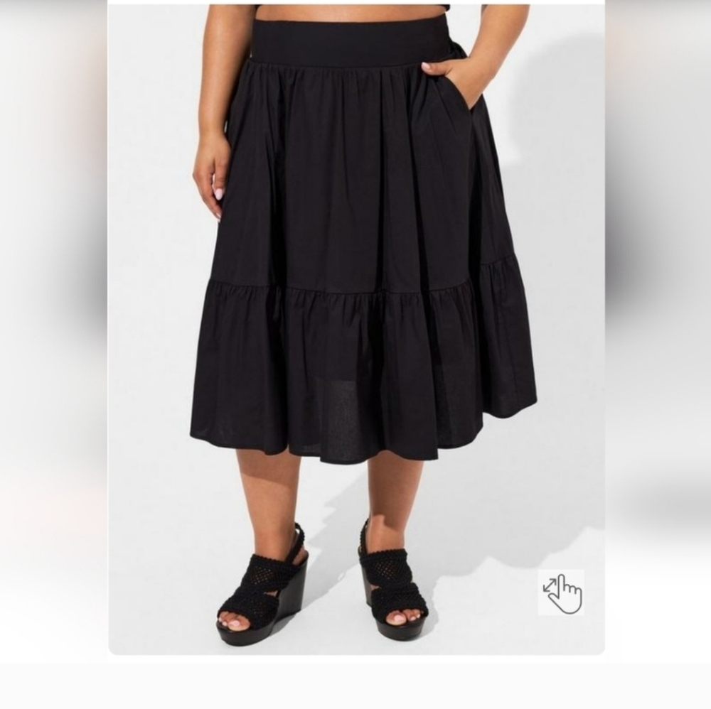 Torrid 1 14-16 New Midi Skirt - Picture 2 of 8